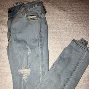 Brandy Melville Distressed Skinny Jeans